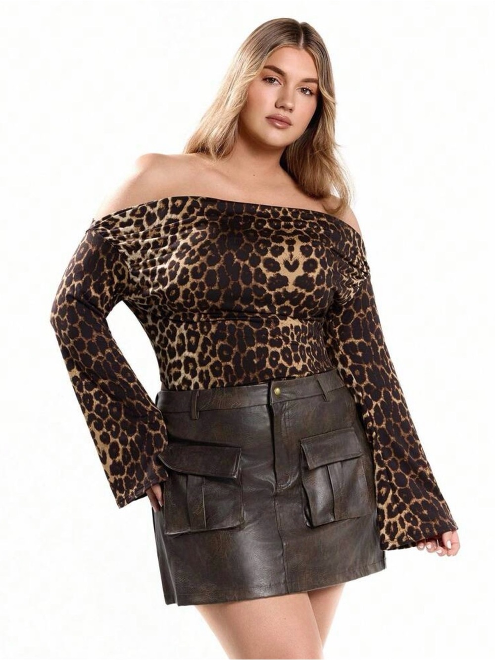 SHEIN Brown skirt